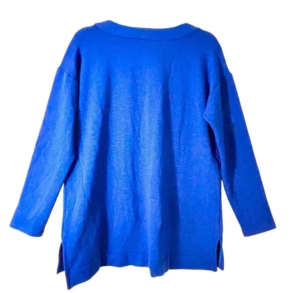 J.Jill S three button V-neck drop sleeve